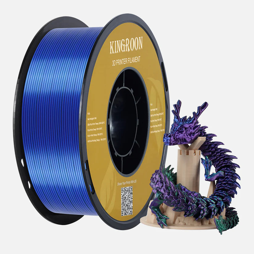 Kingroon PLA Silk Black /Blue /Purple