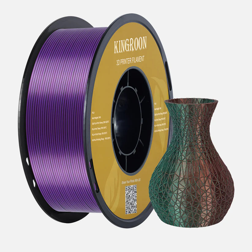 Kingroon PLA Silk Green /Purple /Copper