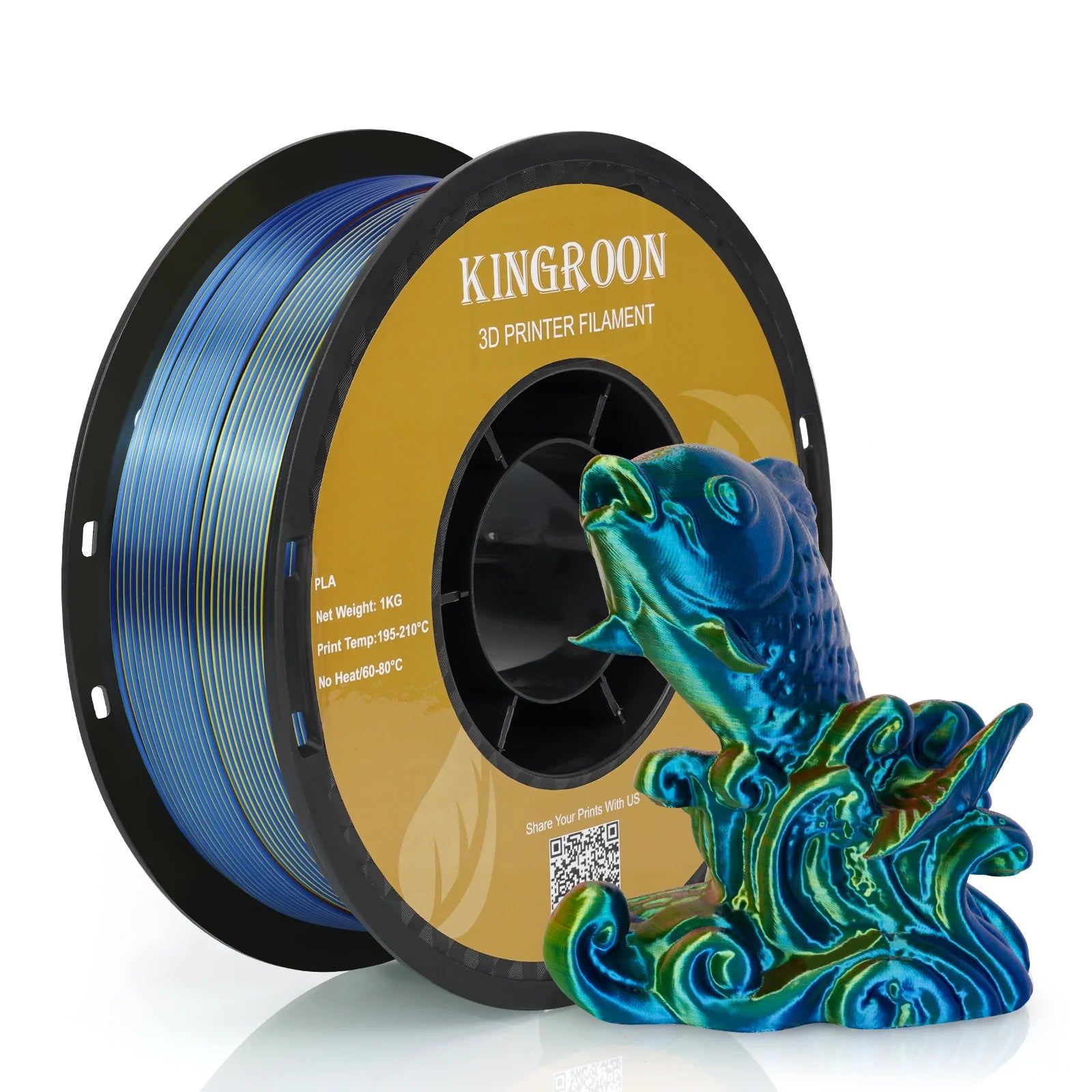 Kingroon PLA Silk Blue/ Green