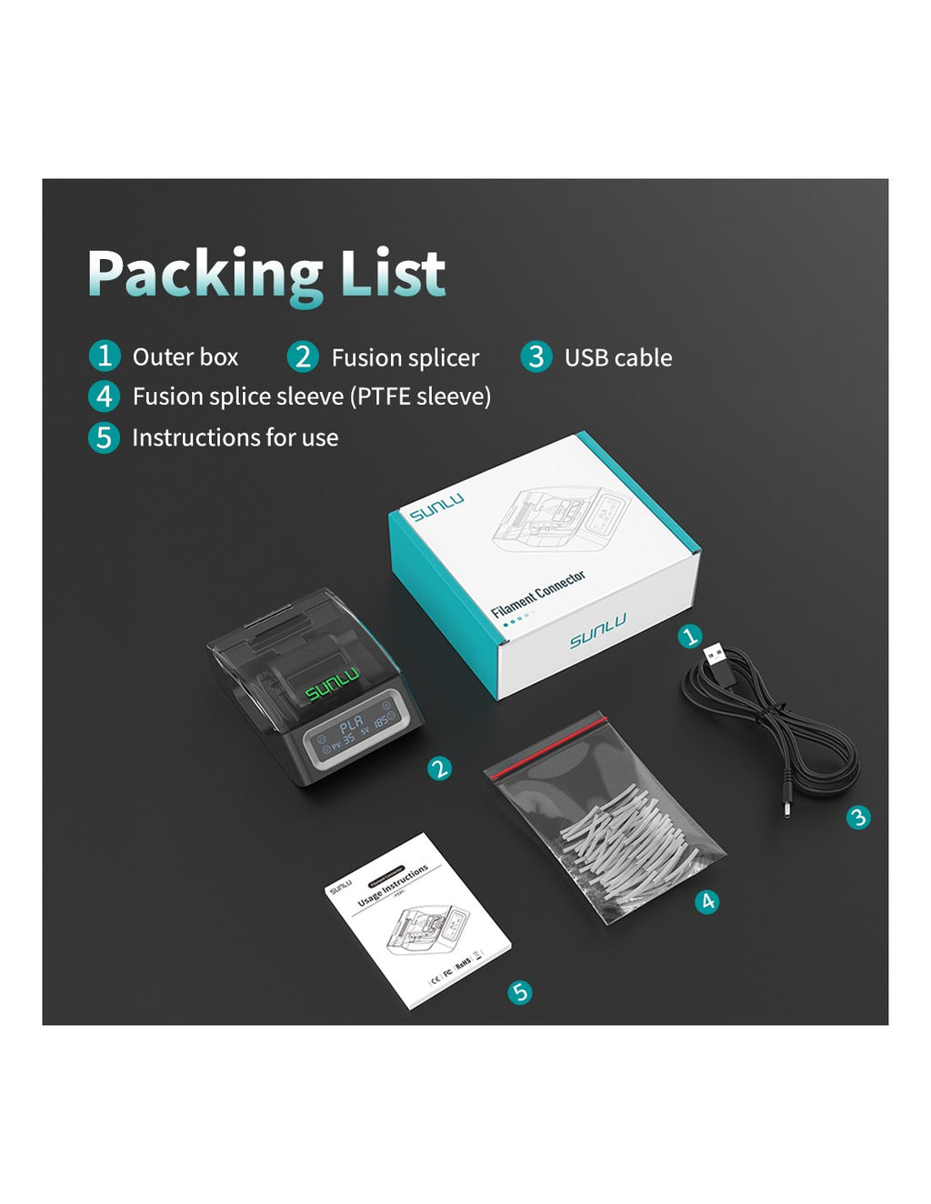 SUNLU Filament Connector